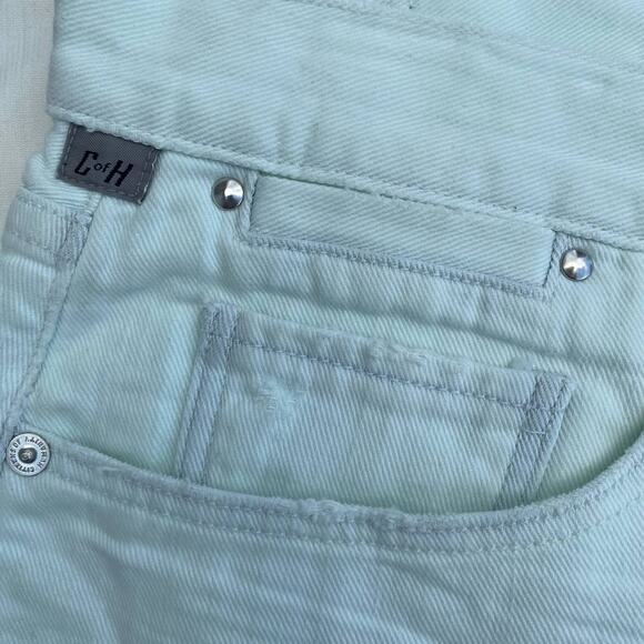 New Citizens of Humanity Daria Seamist Frayed Hem Micro Denim Mini Skirt Sz 31 - Picture 10 of 13